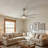  52-inch Modern Ceiling Fan with Light, Remote Control Smart Fan, 8 ABS Blades, DC Motor, 6 Speeds, Downrod Mount for Bedroom, Living Room-735249398-735249401
