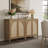 Boho - Rattan Sideboard With Adjustable Shelves-268404459