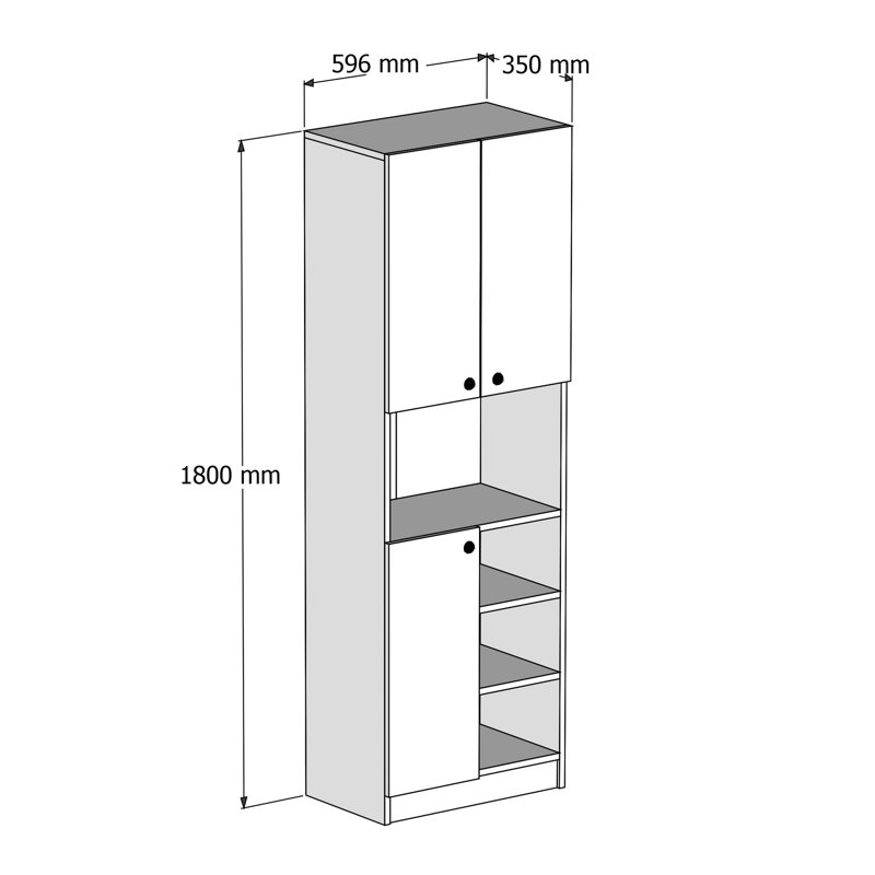 Wiltshire 180cm Kitchen Pantry