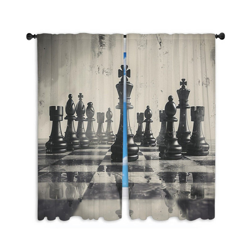 Paire de rideaux obscurcissant en polyester Jaquelynn, L 20 po x L 54 po