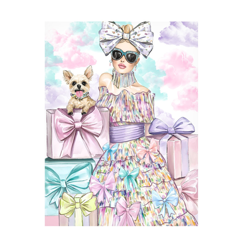 Art sur toile Jess Stempel Fashion 3, H 19 po x l 14 po
