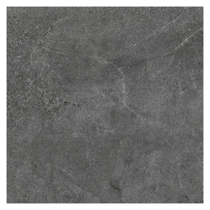 Italian Metalia Porcelain 24"x 24"x 9mm Floor and Wall Tile Case, Black