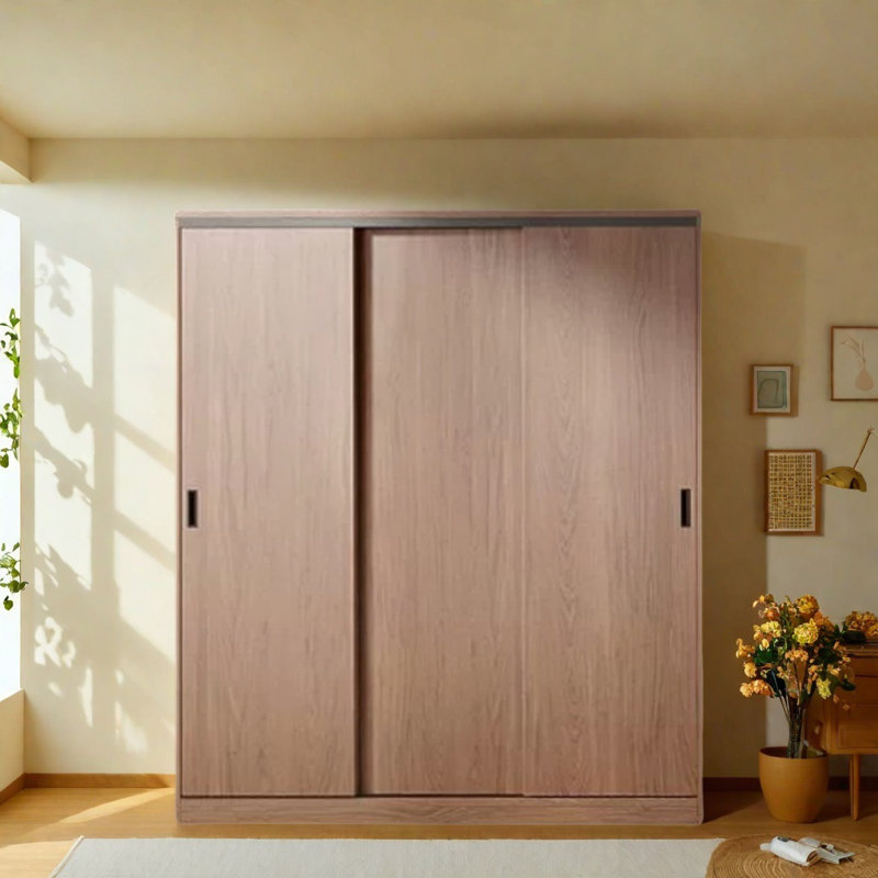Simple Classic Walnut Wardrobe, 83" H x 79" W x 24" D