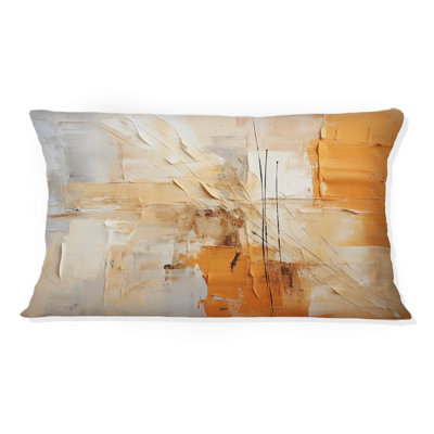 Coussin décoratif Glam Orange Beige Collage IV