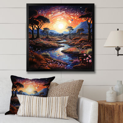 Désert crépuscule Oasis I - impression