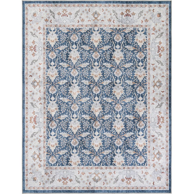 Bungalow Rose Dinah Timeless Rug, Rectangle 7 pi 10 po x 10 pi