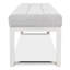 Banc décoratif Tulip - gris