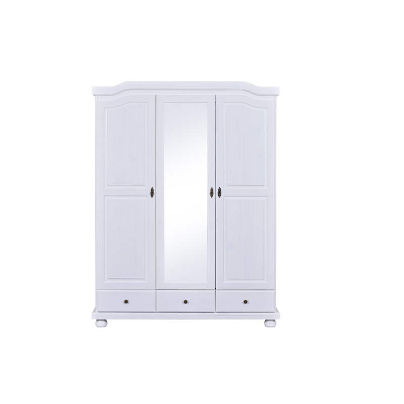 Bern Hinged Door Wardrobe - Solid pine wood