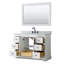 Ensemble de meuble-lavabo simple 48 po avec miroir Avery-97811802-97811804