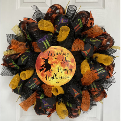 Halloween Wreath Witching You A Happy Halloween