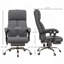 Fauteuil de bureau de massage Executive avec 4 vibrations, fauteuil de bureau d'ordinateur, fauteuil inclinable chauffant en cuir synthétique avec hauteur réglable, roues pivotantes
