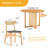 Caleia 42'' Round Dining Table Set-1331084159-1331084153