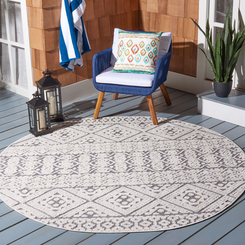 Dodd Performance Southwestern Rug, Round 6'7"