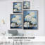 Impression encadrée FLORAL Series Cxx - Bois massif-1243935659
