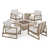Gray/Light Gray Frame / Light Gray Cushion