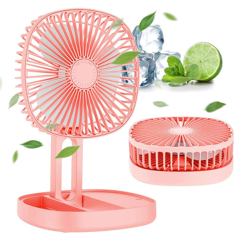Ventilateur personnel 10,6 po Deago, Rose