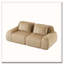 Canapé modulaire modulaire pour le salon, tissu en flanelle, très texturé, canapé 2 places surdimensionné-238417615-238417652-238417655