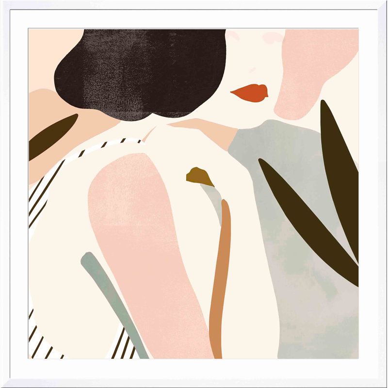 «Trieste Summer I» par Victoria Borges - impression encadrée, Blanc, H 12 po x l 12 po