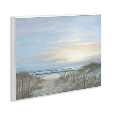 Plaque murale Serenity Path Sunset, design par Georgia Janisse