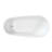 Contemporary 63" Acrylic Stand Alone Bathtub With Double - Design For Heat Retention. Features Sloped Lumbar Support And A Pre Installed Drain & Overflow System. Glossy White Finish In White,