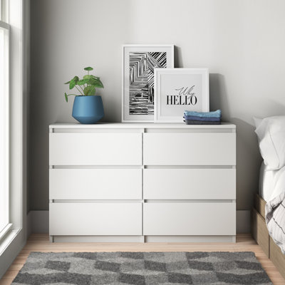 Traynor 120cm W 6 - Drawer Chest of Drawers