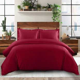 4-Piece 425Tc Cotton/Tencel Full/Queen Duvet Cover Set