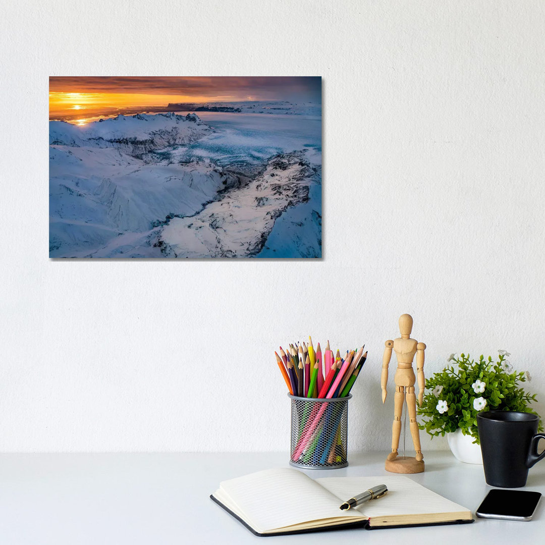Glacial Landscapes, Vatnajokull Ice Cap, Vatnajokull National Park, Iceland. Unesco World Heritage Site. 1PC3