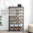 8-Tier Metal Mesh Shoe Rack Organizer With Adjustable Shelves, Sturdy Industrial Design For Entryway, Closet, And Dorm Room Storage