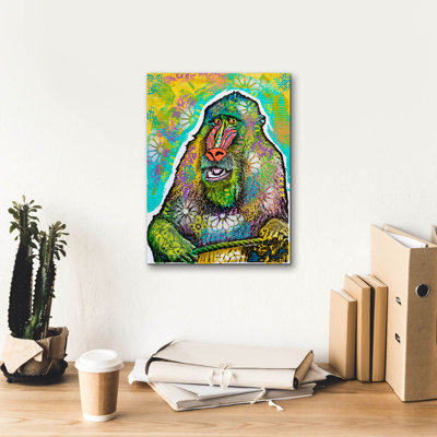 'Mandrill' by Dean Russo Canvas Wall Art