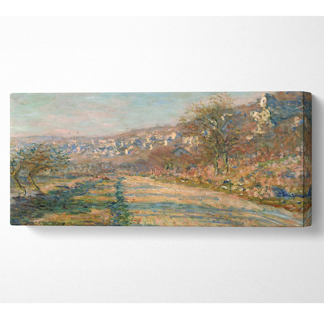 Monet Straße von La Roche-Guyon Panoramaleinwand