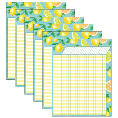 Tableau des incitatifs pour le zeste de citron