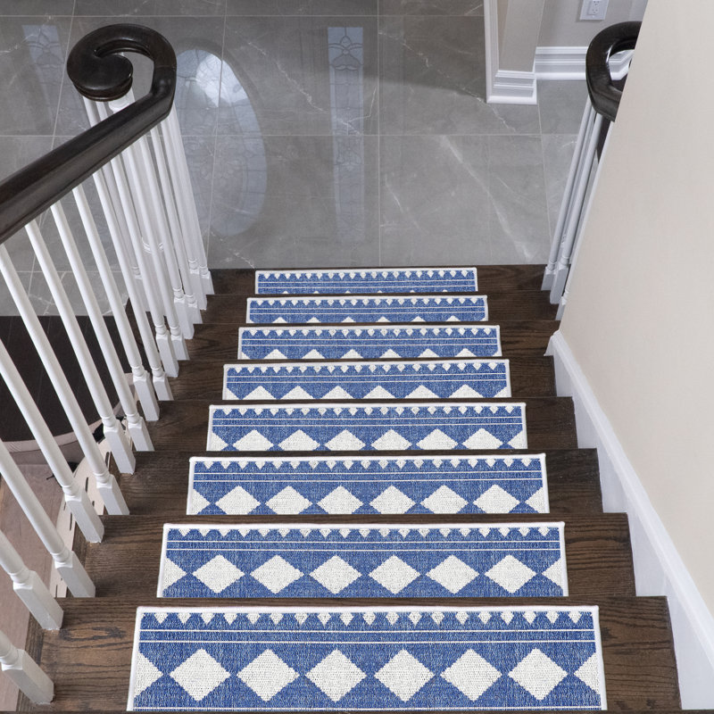 Tapis d'escalier Saranac, Bleu marine
