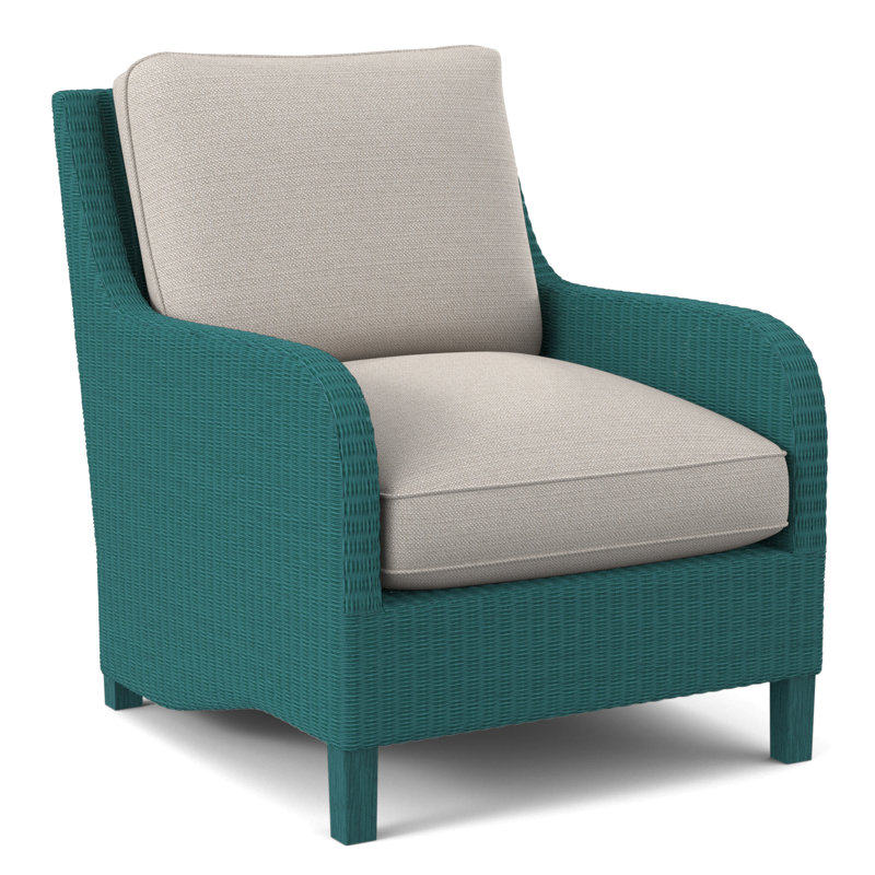 Gibraltar Armchair, White Textured Performance; 0865-91, Antique Frost White