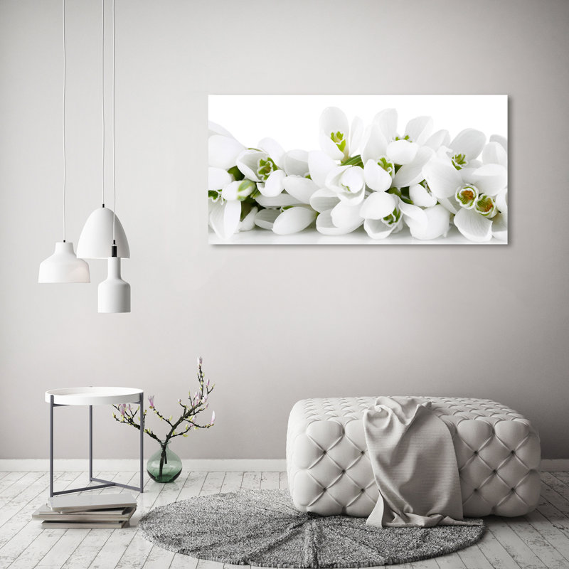 Snowdrops - Wrapped Canvas Print