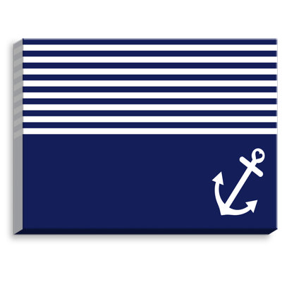« love anchor nautique » par saturation biologique, impression sur toile tendue