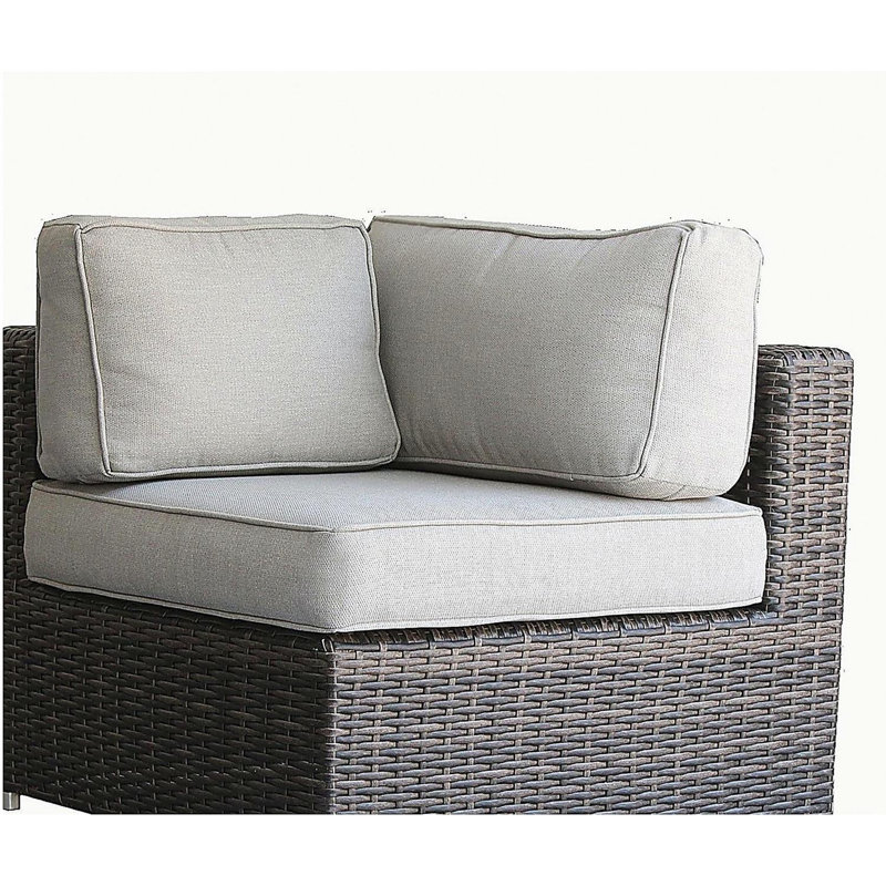 Minnesota Wicker Sectional Corner - Brown