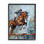 Jockey, saut d'obstacles sur bois par Ziwei Li, peinture-93924758-93924761