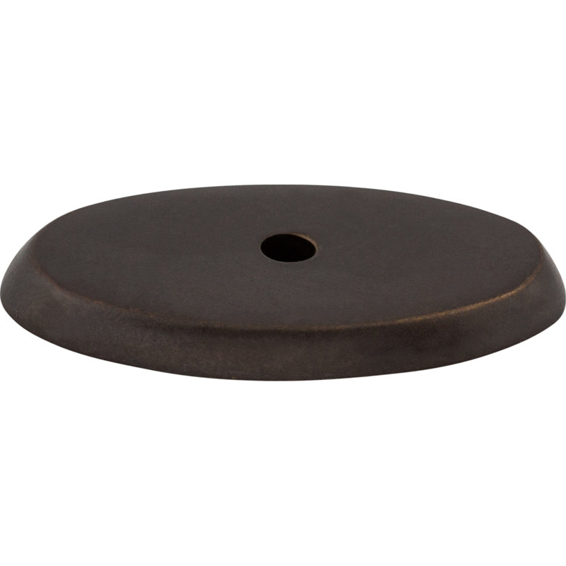 Aspen Oval  Backplate, 1.75" H x 1" W x 0.19" D, Medium Bronze