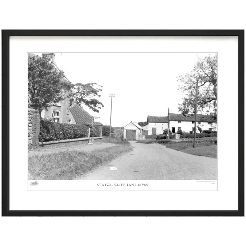 Atwick, Cliff Lane C1960 by Francis Frith - Single Picture Frame Print, 60cm H x 80cm W x 2.3cm D