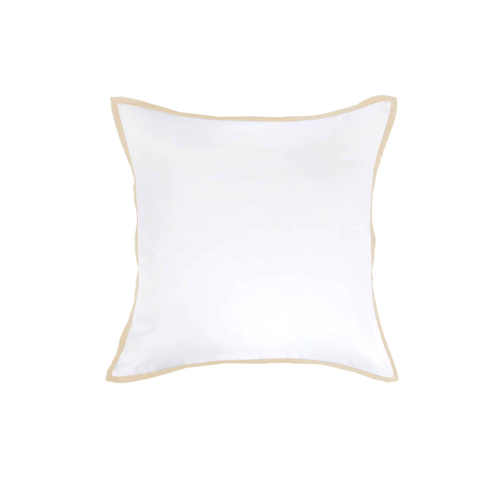 Langston Sateen Pillow Sham, White/Sand