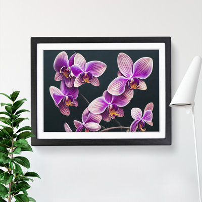 Evolving Orchid Flowers - Framed Print