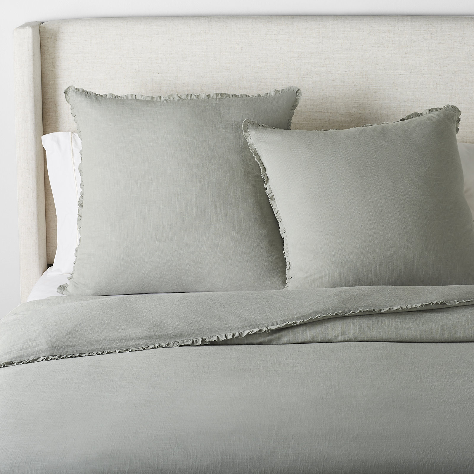 Danza Cotton Duvet Cover Set, King, Blush
