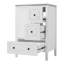 Meuble-lavabo 24 po avec lavabo, une armoire avec porte à fermeture douce, 3 tiroirs à fermeture douce, poignées en métal rétro, blanc