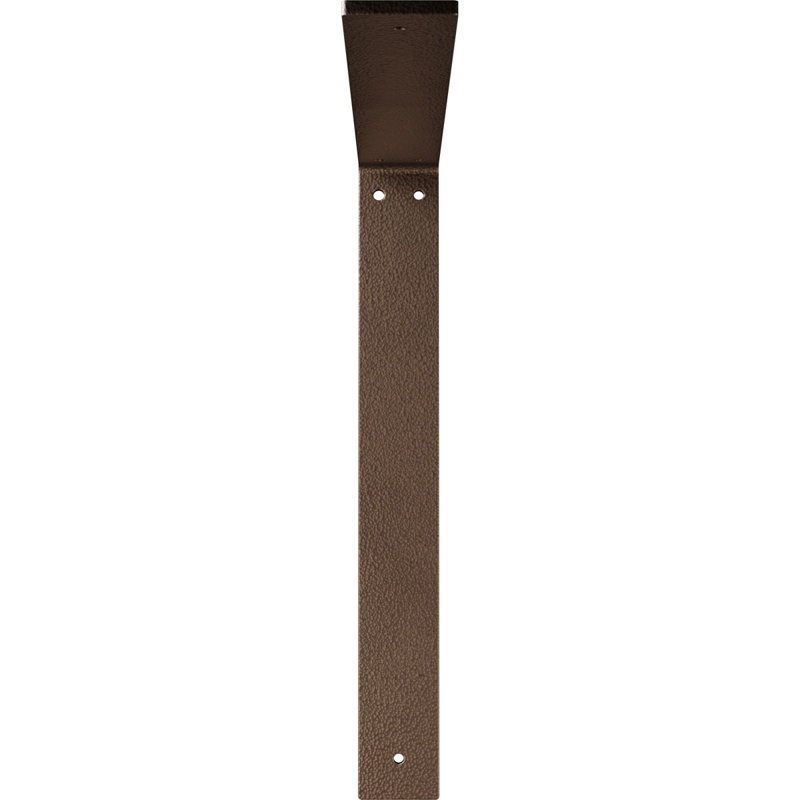 Support en acier Hamilton, H 16 po x l 2 po x P 16 po, Bronze foncé martelé