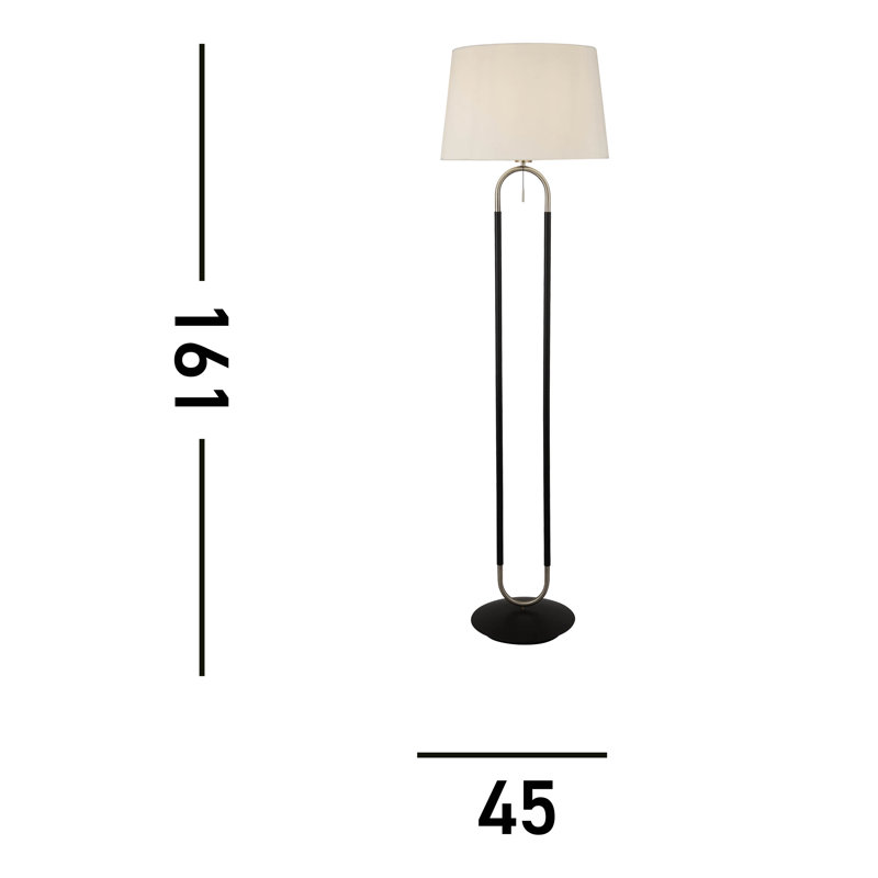 Longfellow 161cm Task Floor Lamp, White