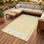  Tapis d'extérieur imperméable en plastique recyclé Ivin - jaune