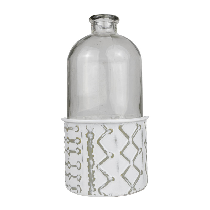 Vase en métal et verre Foundry Select