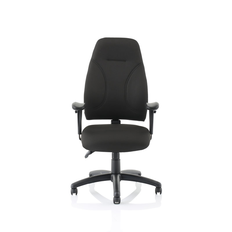 Polyester Blend Office Chair, Black