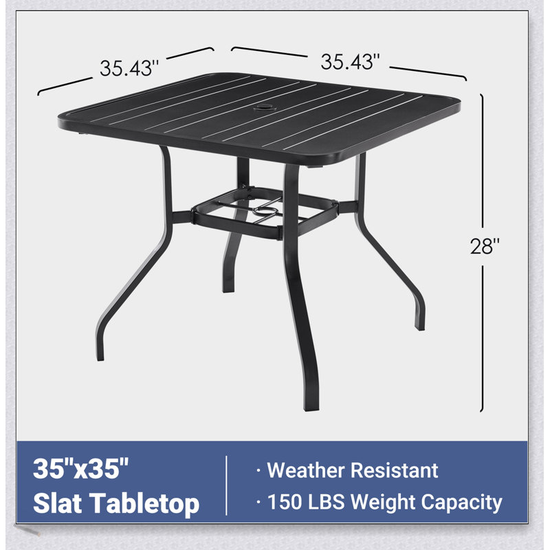 Table de salle à manger carrée