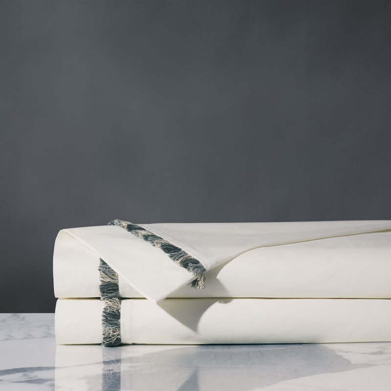 Monterosa Egyptian Cotton Percale Flat Sheet, King Flat Sheet